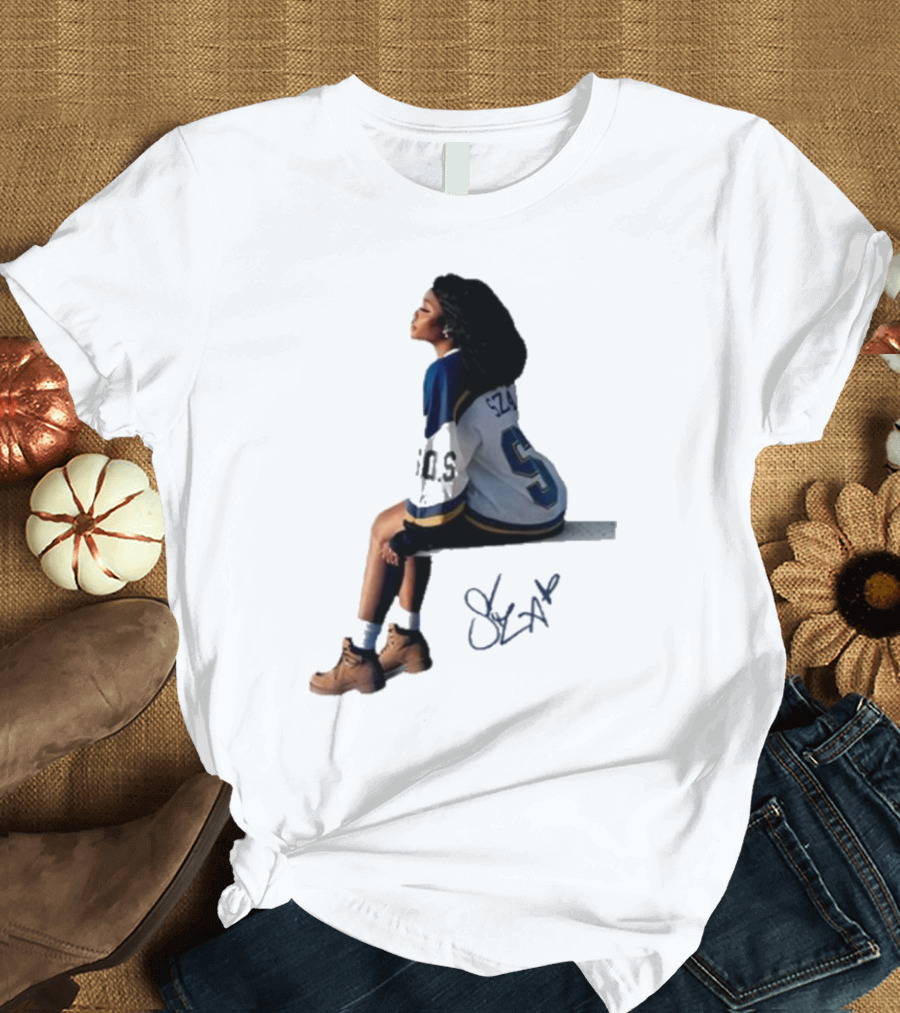Sza Sos Signature Number 5 Sports T-Shirt