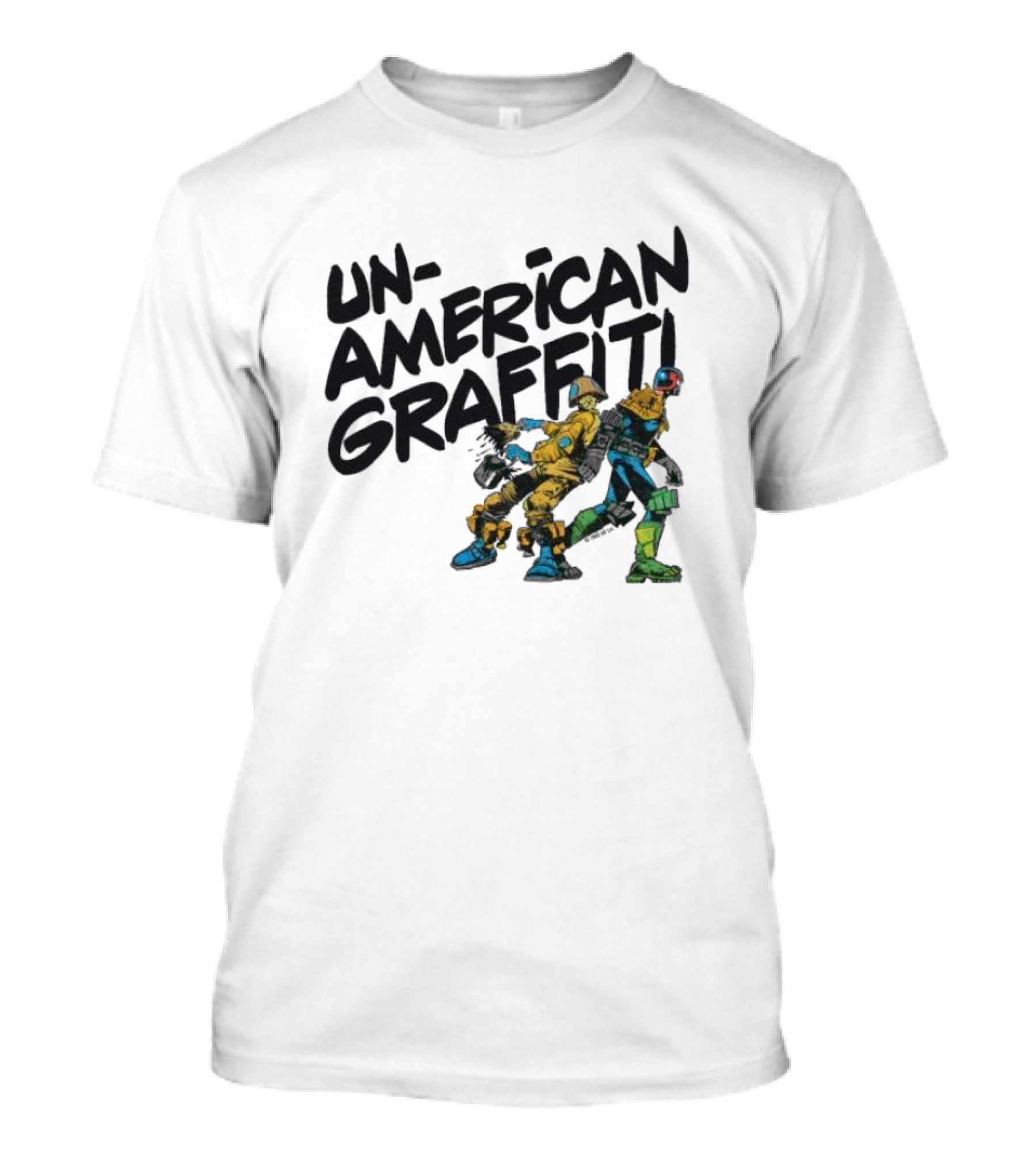 Unamerican Graffiti Mick Mcmahon’s Judge Dredd T-Shirt