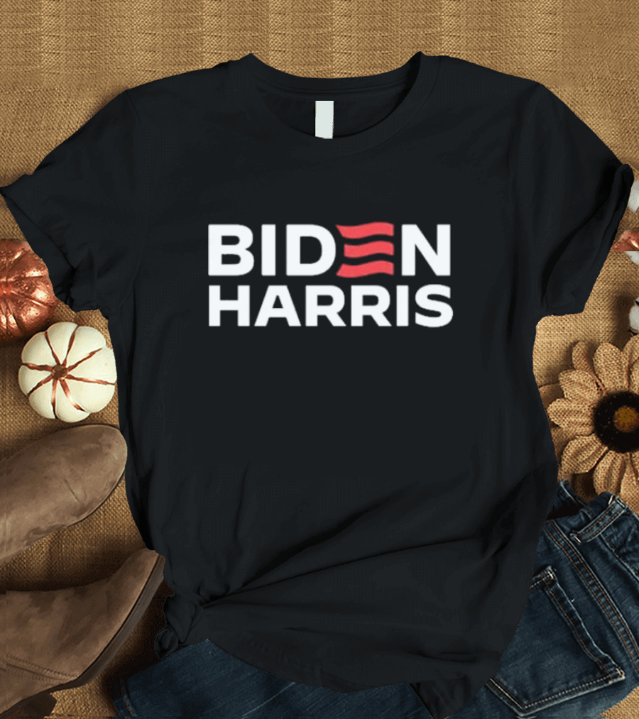 Biden Harris Flag Wave T-Shirt