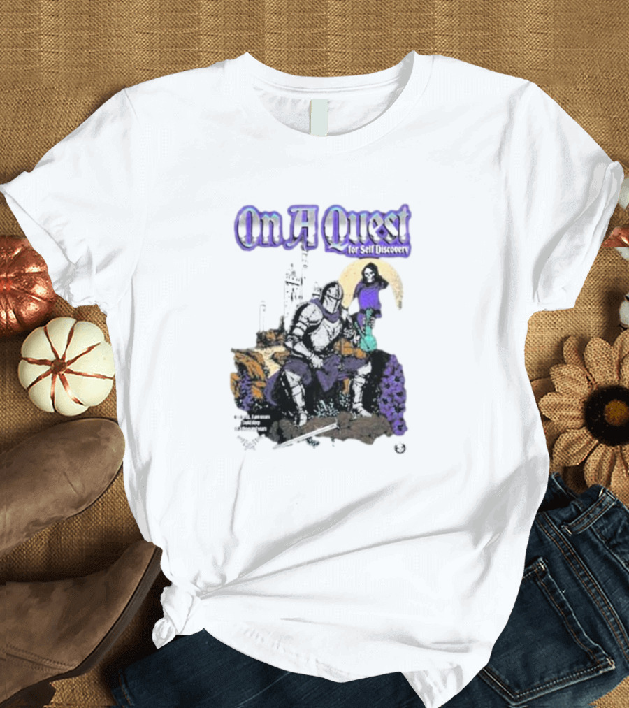 On A Quest for Self Discovery Knight and Castle Adventure T-Shirt