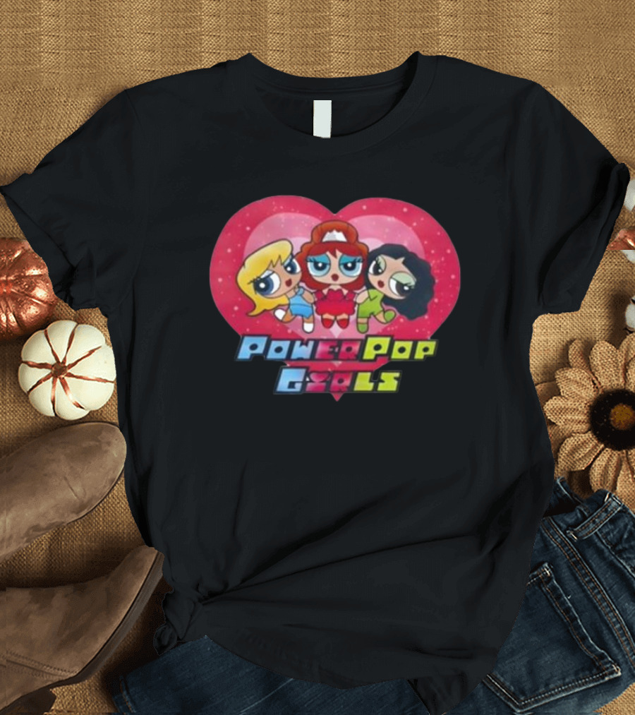 Partneringco Chappell Roan Powerpop Girls Heart Trio T-Shirt