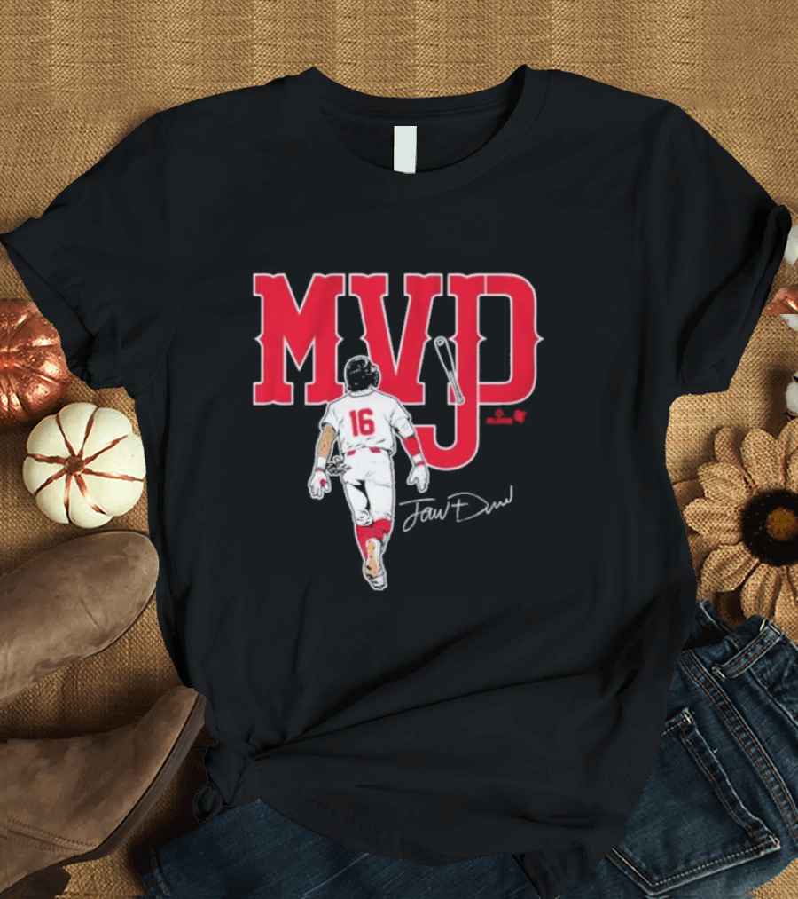 MVJD Jarren Duran 16 Baseball Signature T-Shirt