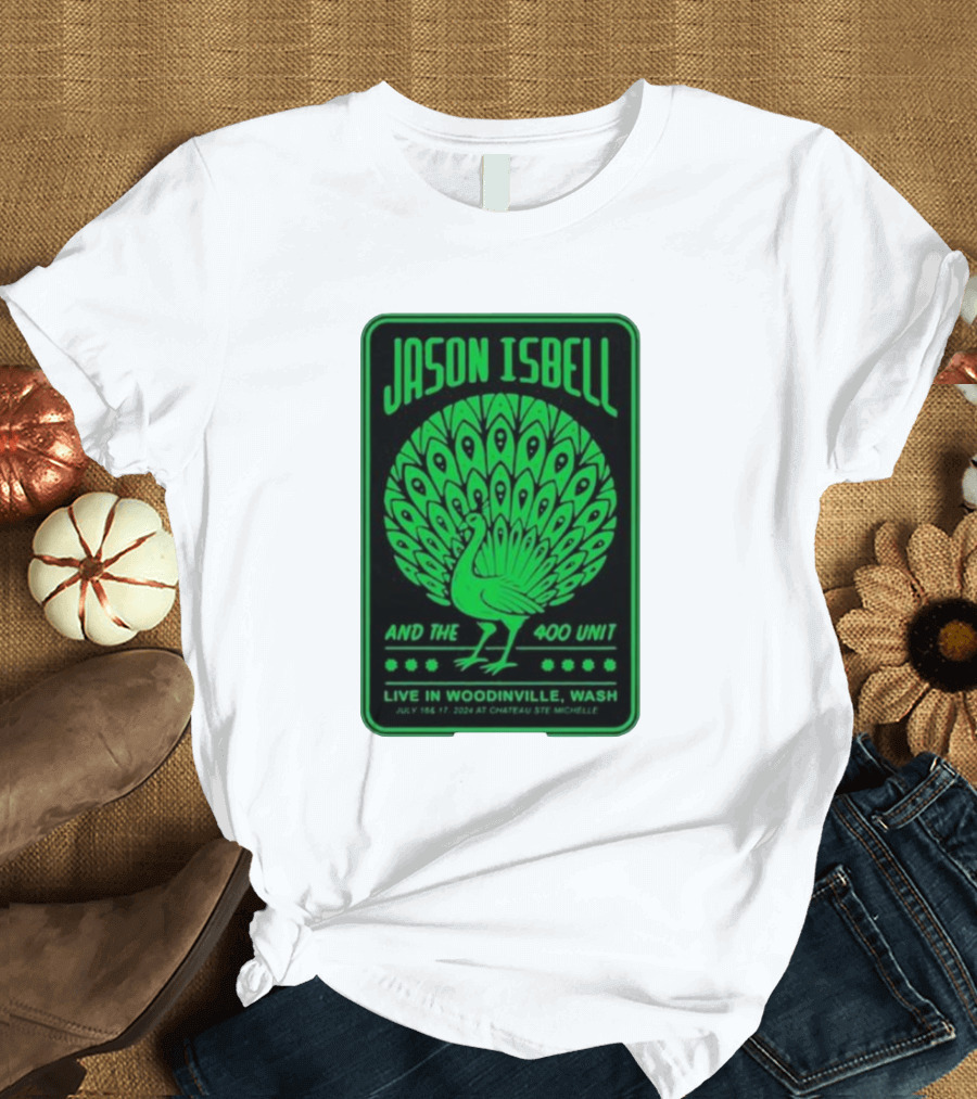 Jason Isbell and The 400 Unit Live at Chateau Ste Michelle July 16-17 2024 Woodinville Wash T-Shirt