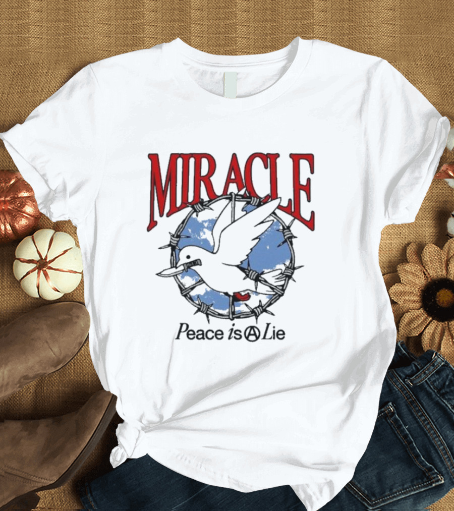 Miracle Mates Peace Is A Lie Barbed Dove T-Shirt