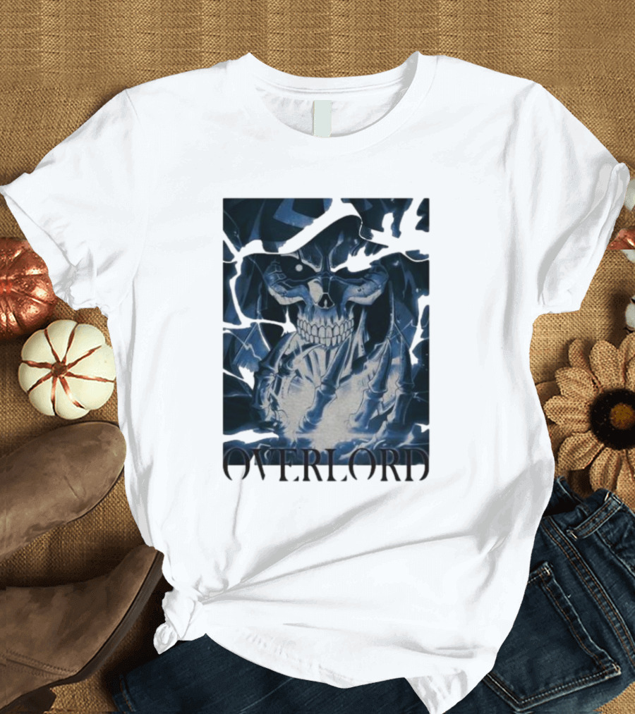 Overlord Ainz Ooal Gown Skeleton King Lightning Aura T-Shirt