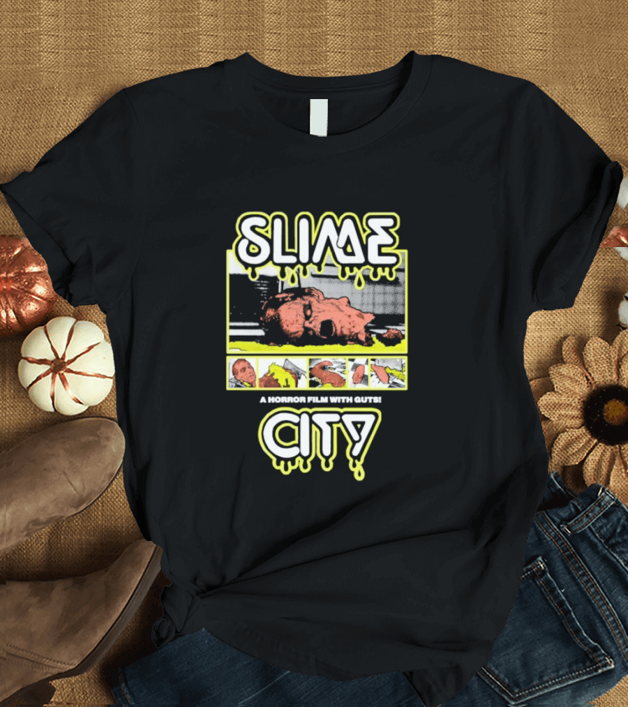 Slime City A Horror Film With Guts Graphic Novel Style Horror T-Shirt