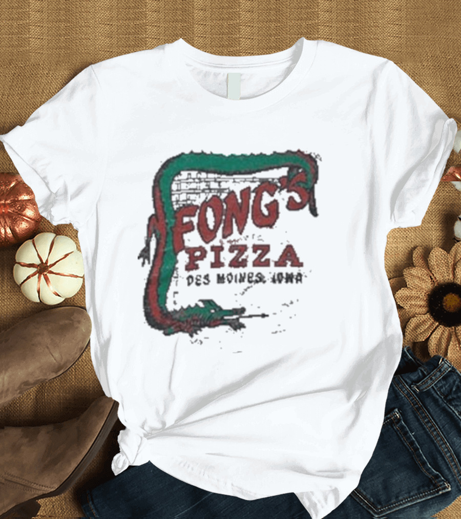 Fong's Pizza Des Moines Iowa Retro T-Shirt