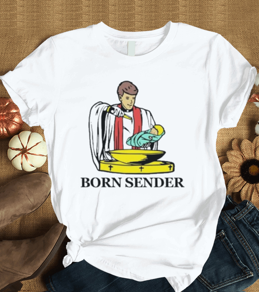 Nelk Boys Born Sender Baptism Priest and Baby T-Shirt