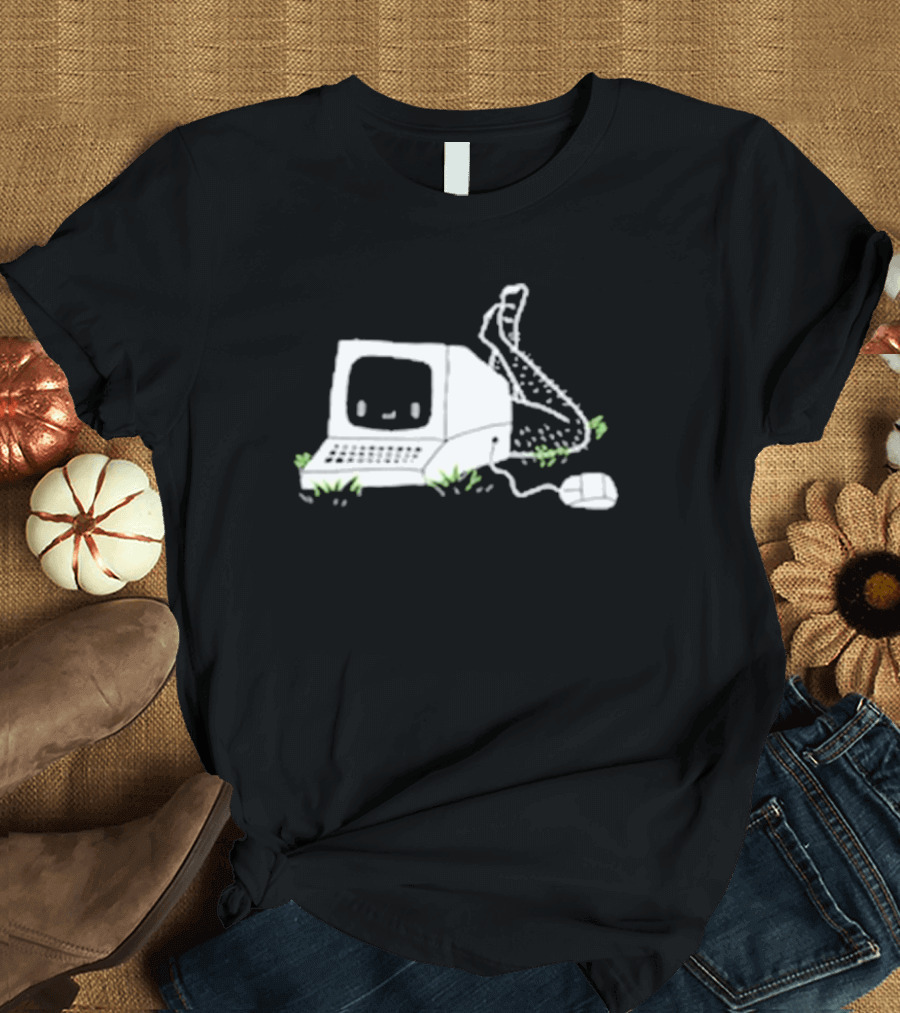 Smosh Chronically Offline Retro Computer Personification T-Shirt