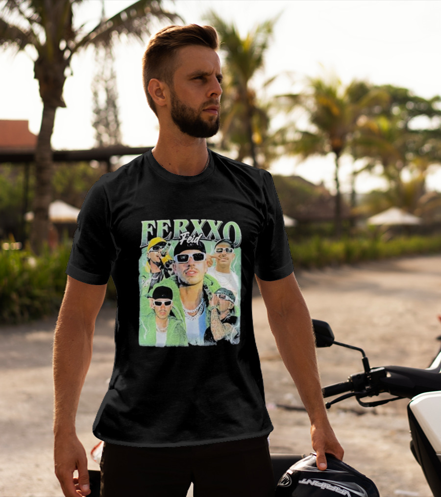 FERXXO Feid Green Style Collage T-Shirt