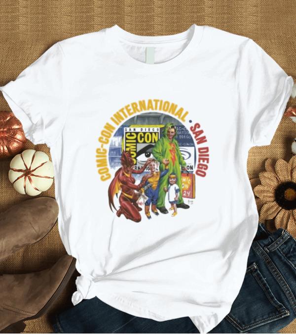 T-Shirt: Comic-Con International San Diego Comic-Con 2024 Superheroes T-Shirt Comic-Con International San Diego Comic-Con 2024 Superheroes T-Shirt