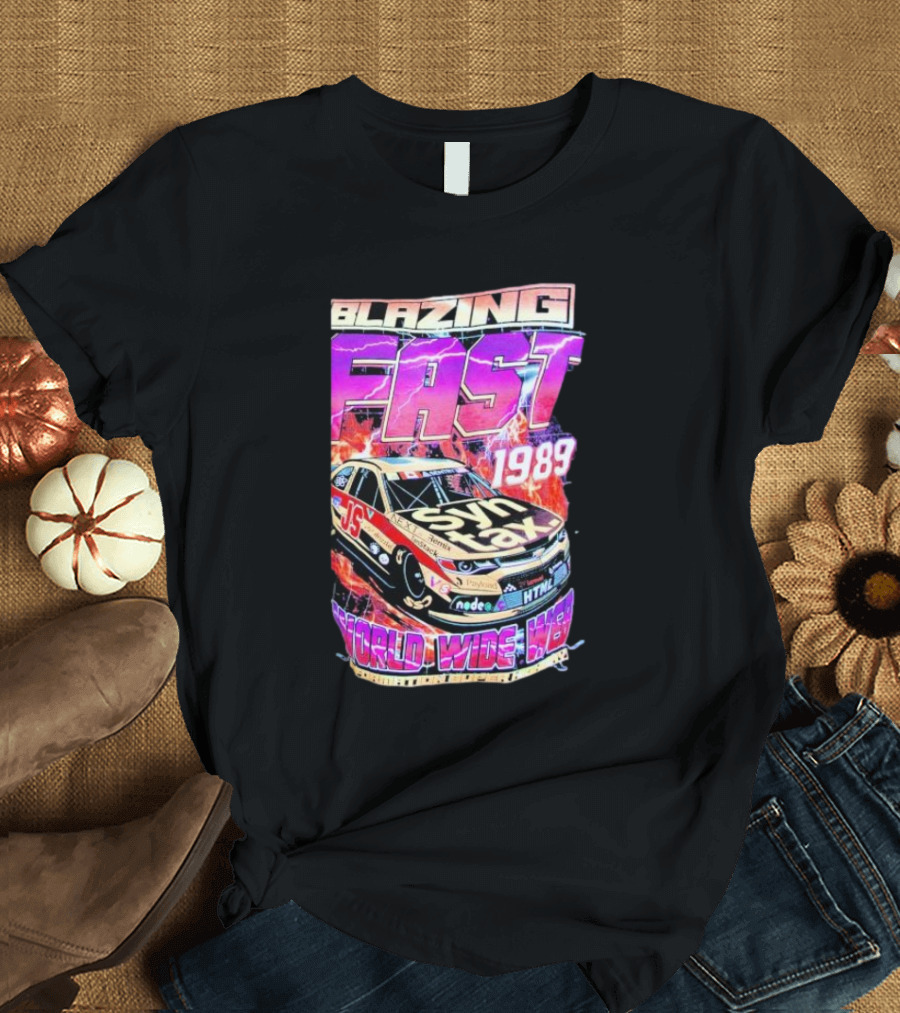 Blazing Fast 1989 Syntax Racing World Wide Web HTML Car T-Shirt