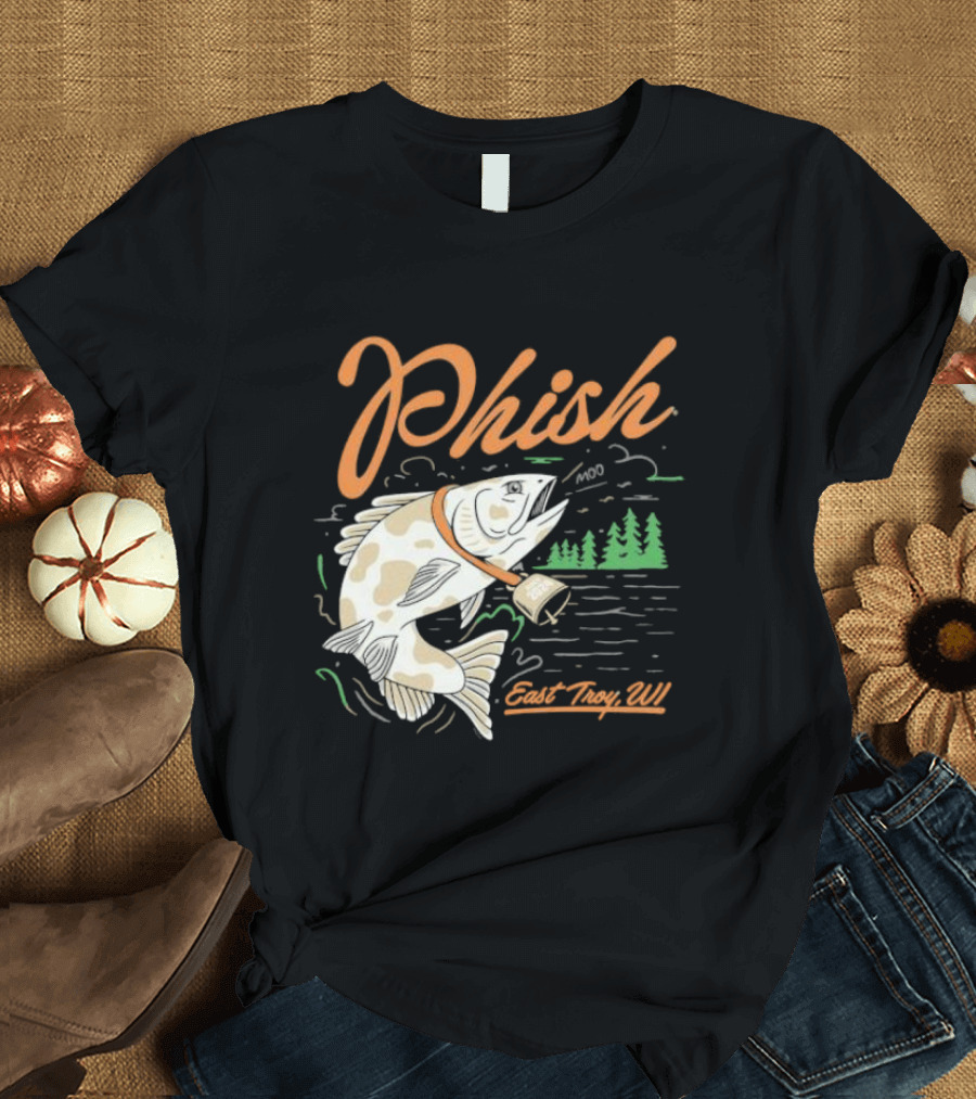 Phish East Troy WI Moo Fish July T-Shirt