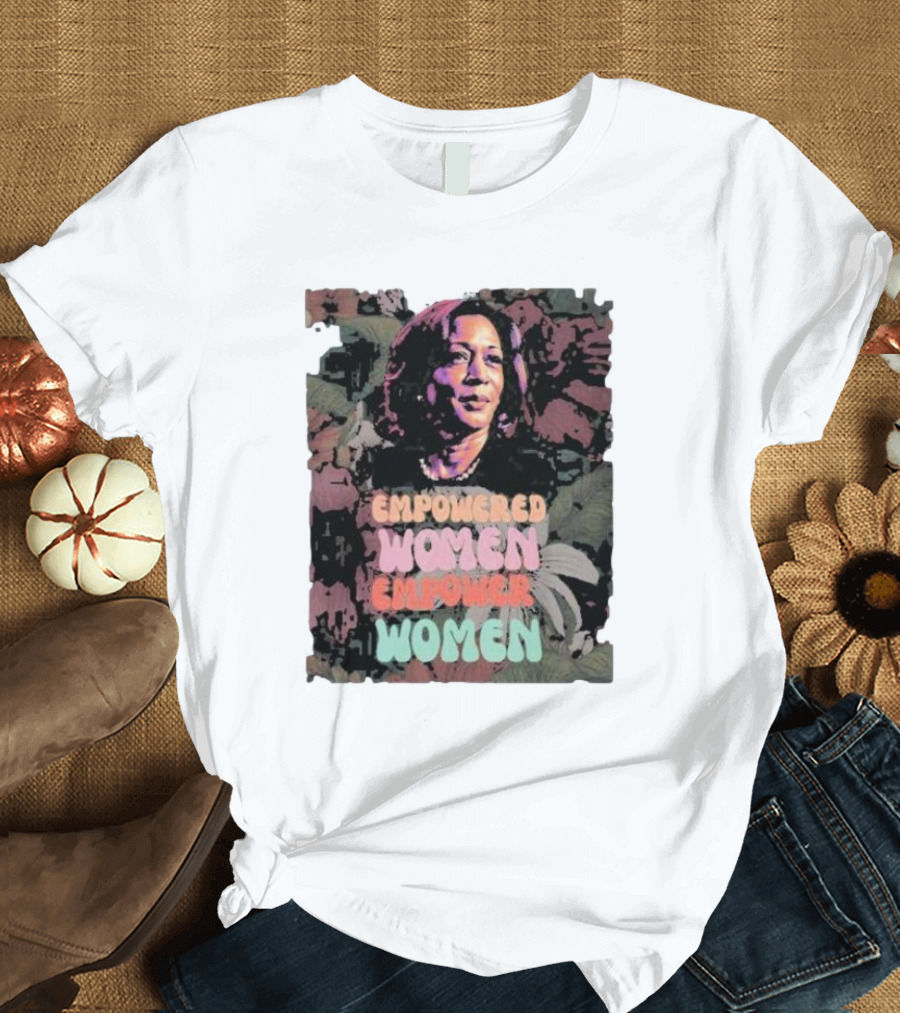 Empowered Women Empower Women Kamala Harris Floral Empowerment T-Shirt