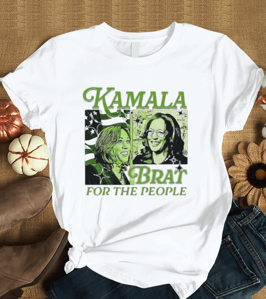 Kamala Brat For The People Comic Harris For President T-Shirt