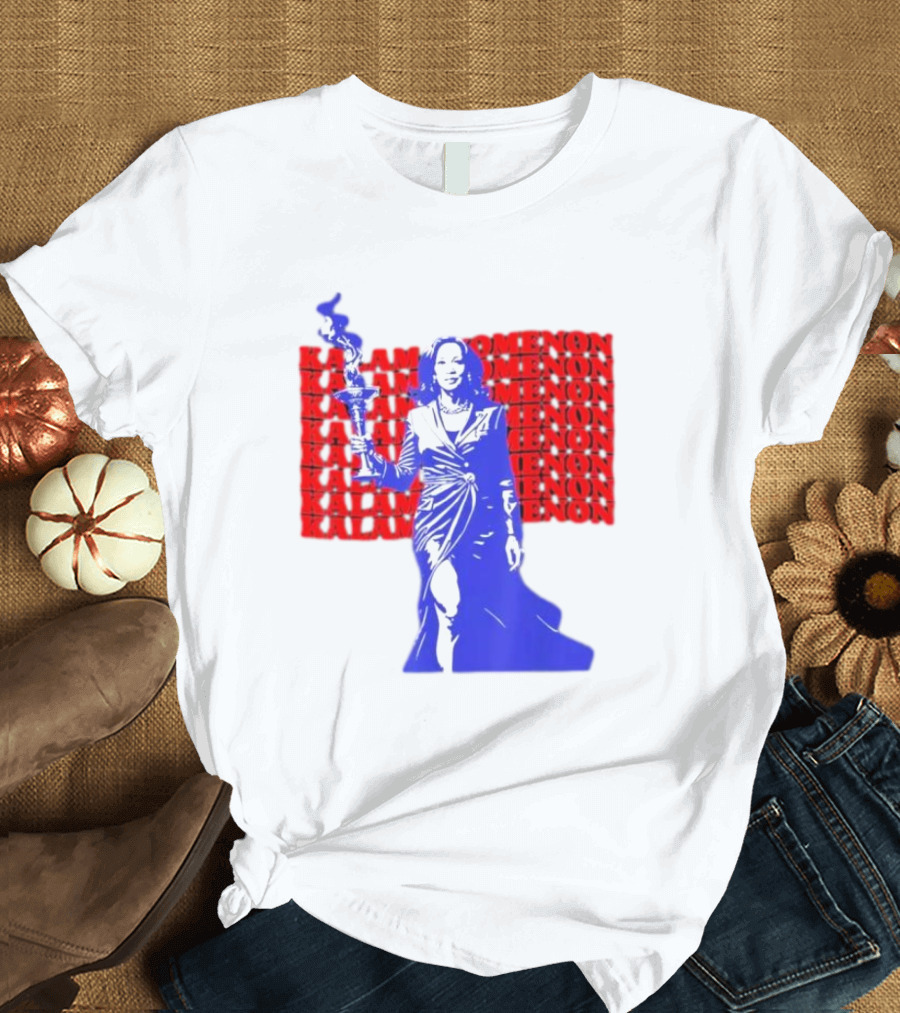 Kamalanomenon Kamala Harris Torch T-Shirt