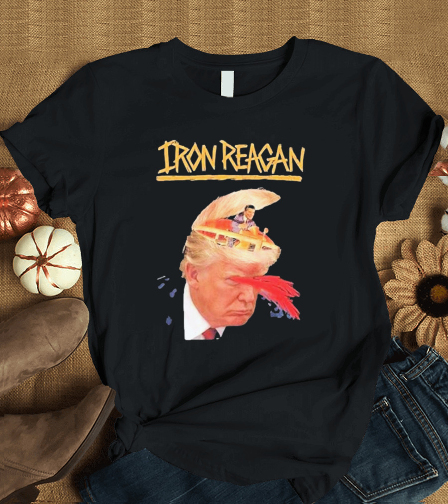Iron Reagan Trump American President Break Brain T-Shirt