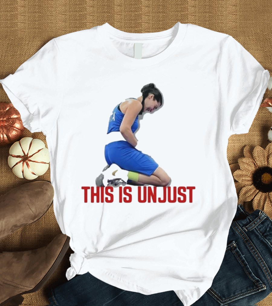 Kellie-Jay Keen Angela Carini This Is Unjust Athlete Kneeling T-Shirt