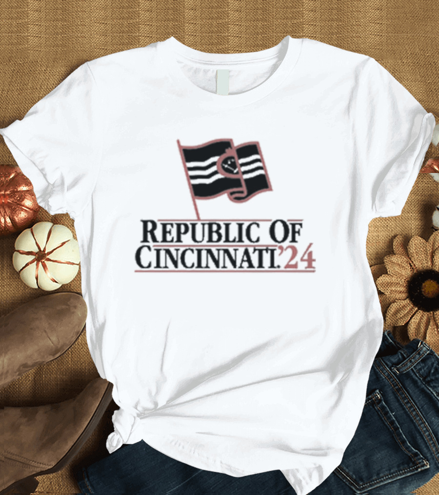 Republic of Cincinnati 2024 Flag T-Shirt
