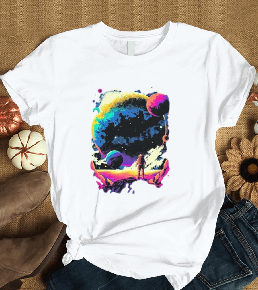 Into The AM Infinity Explorer Astronaut Planetary Adventure T-Shirt