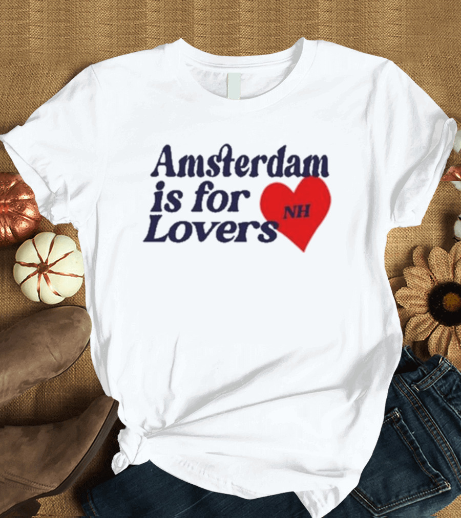 Amsterdam Is for Lovers NH Heart T-Shirt