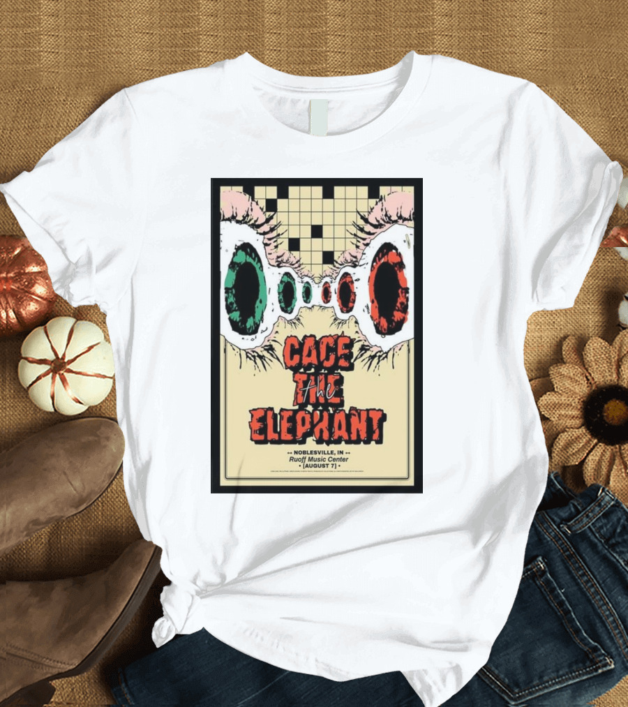 Cage The Elephant Noblesville IN Ruoff Music Center August 7 T-Shirt