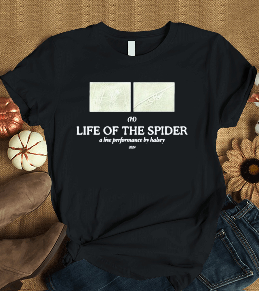 Halsey Updates Life Of The Spider (H) A Live Performance By Halsey T-Shirt