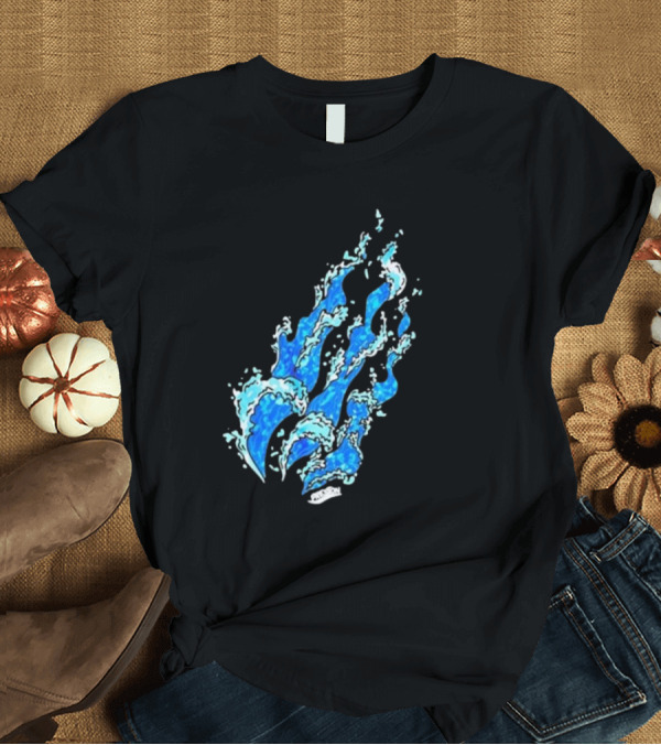 T-Shirt: Fire Wave Blue Flame T-Shirt Fire Wave Blue Flame T-Shirt