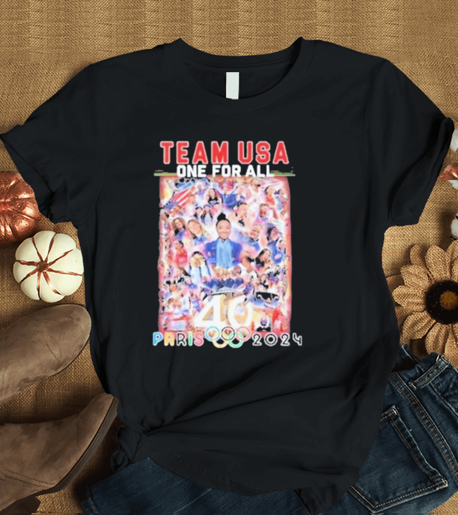 Team USA One For All Paris 2024 Olympic 46 T-Shirt