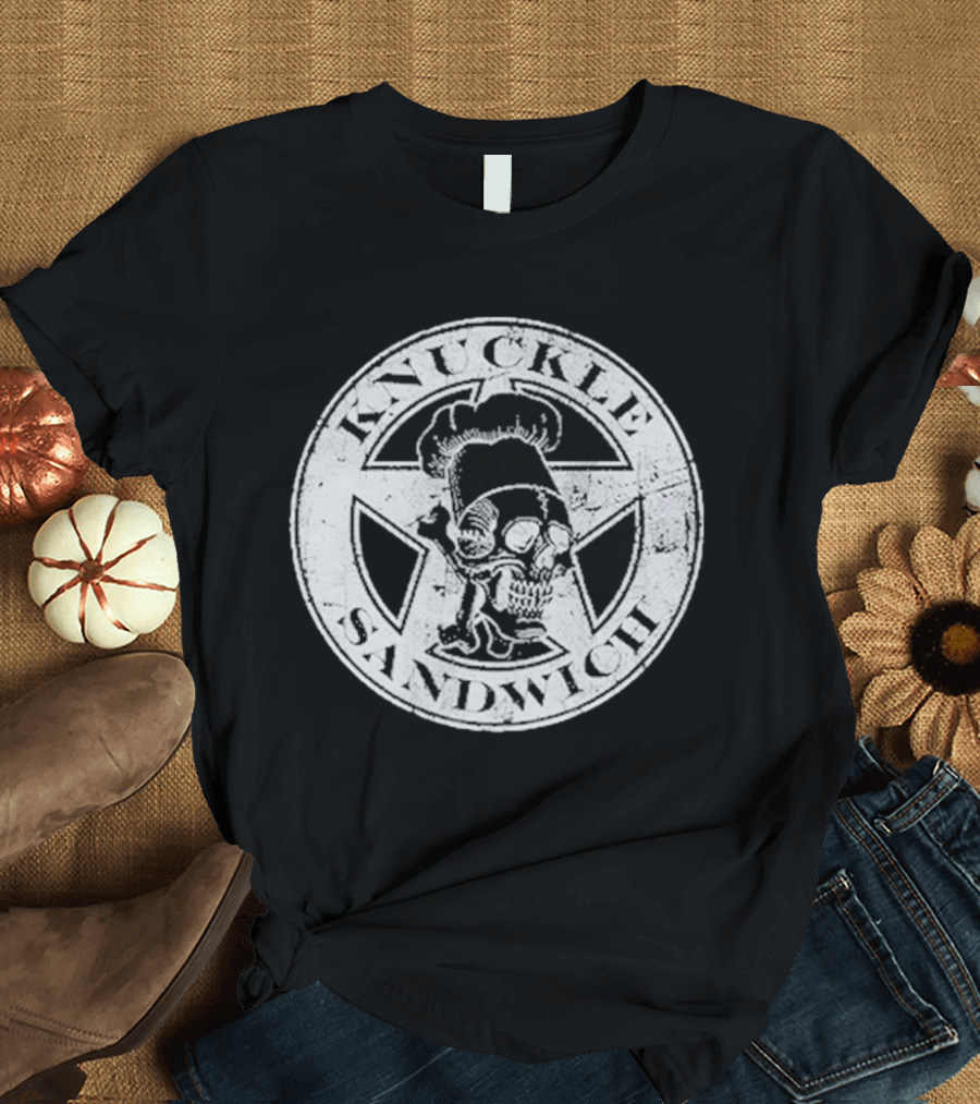 Guy Fieri Knuckle Sandwich Skull T-Shirt