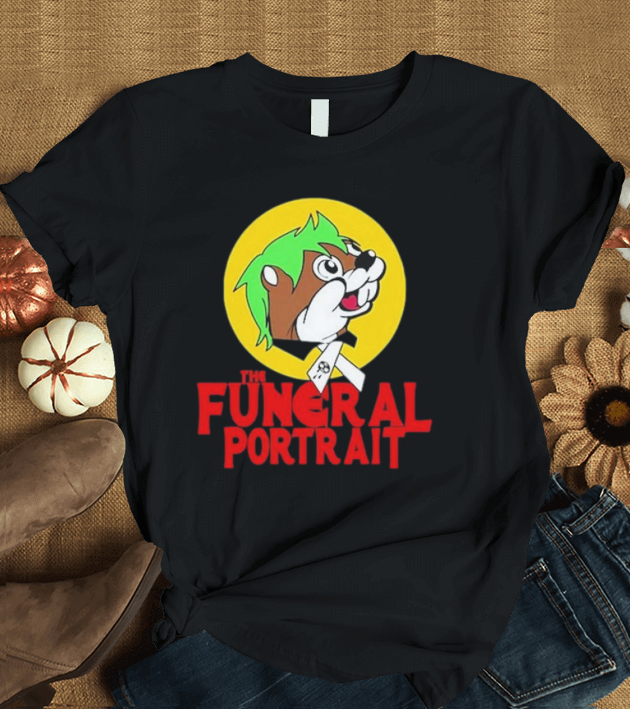 The Funeral Portrait Cartoon Mascot Circle T-Shirt