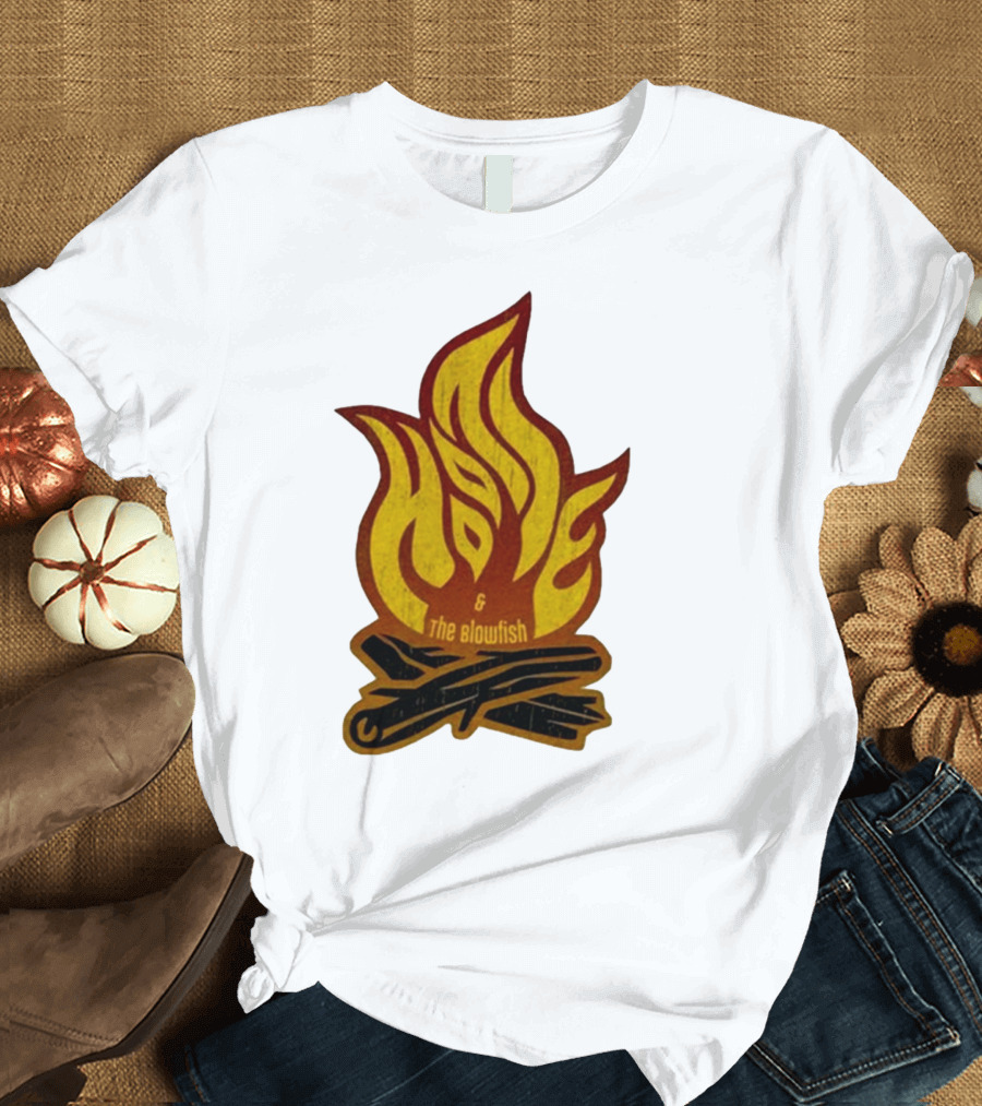 Hootie and The Blowfish Campfire Flame Logs T-Shirt