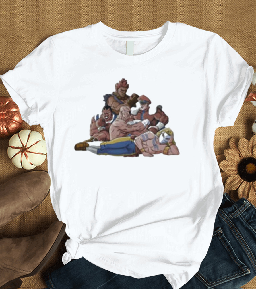 Street Fighter X The Breakfast Club Evil Fighters Club Crossover Characters T-Shirt