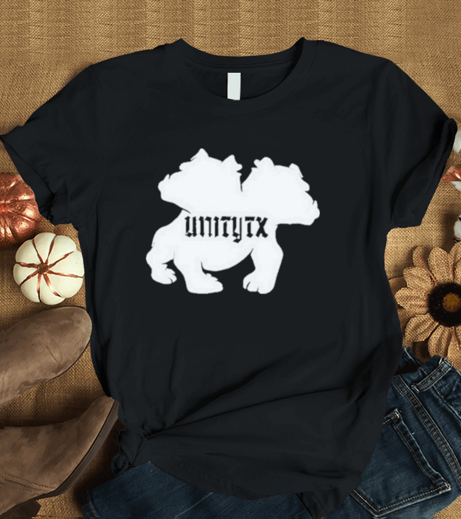 Unitytx Bulldog Silhouette Twins T-Shirt