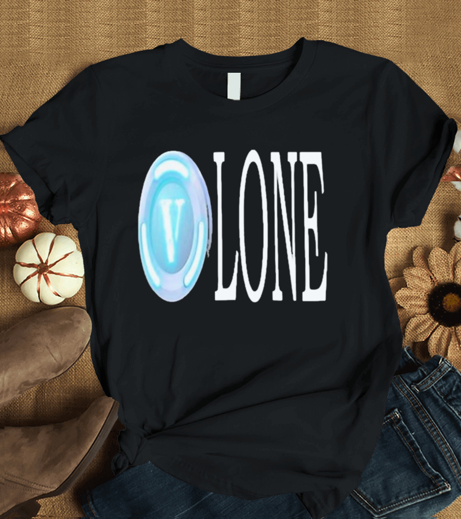 Bussinapparelco Vlone Vbuck Coin Icon and Text T-Shirt