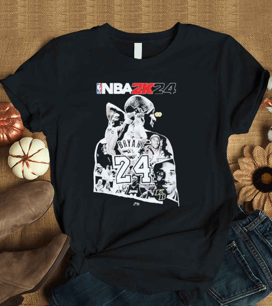 NBA 2K24 Mamba Day Kobe Bryant 24 08 24 Two Sides T-Shirt