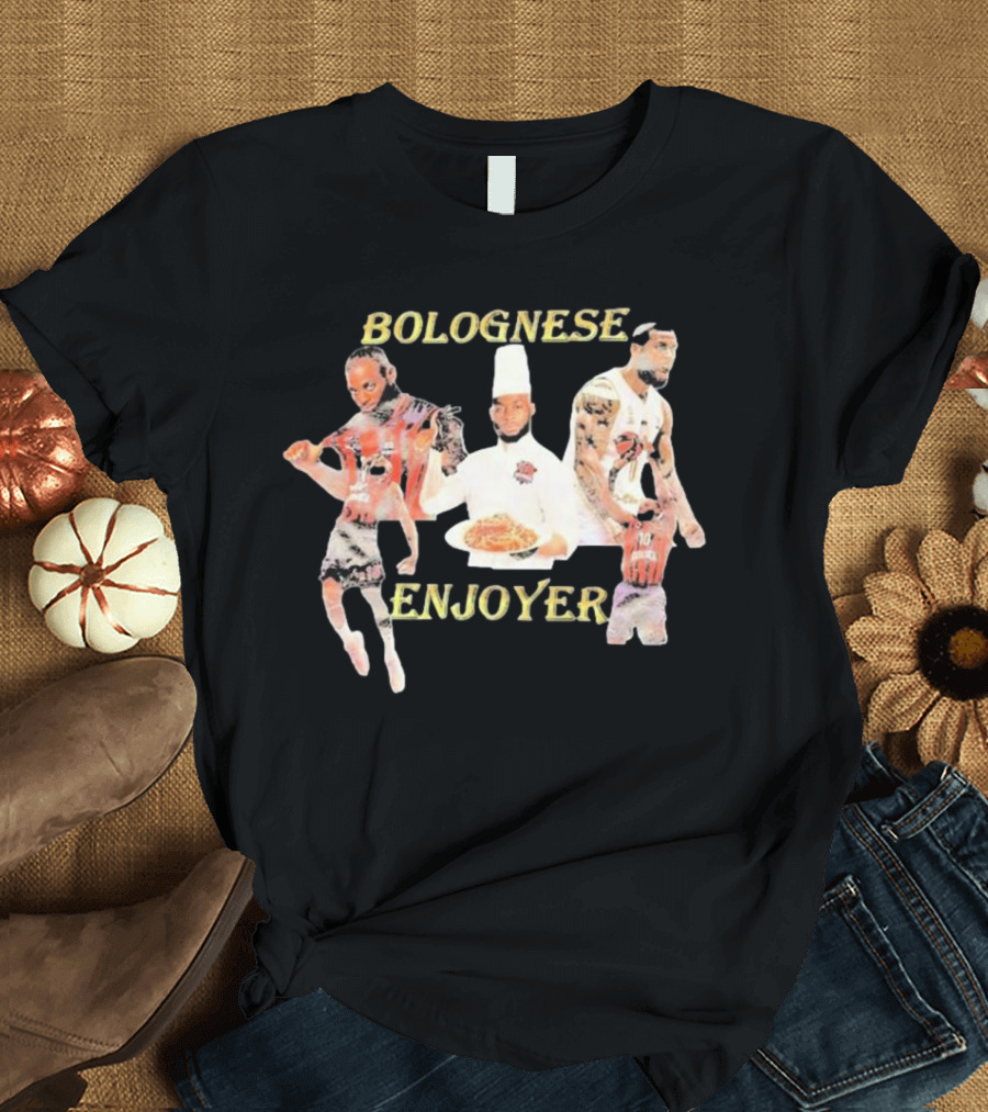 Bolognese Enjoyer Basketball Player Chef Motif T-Shirt