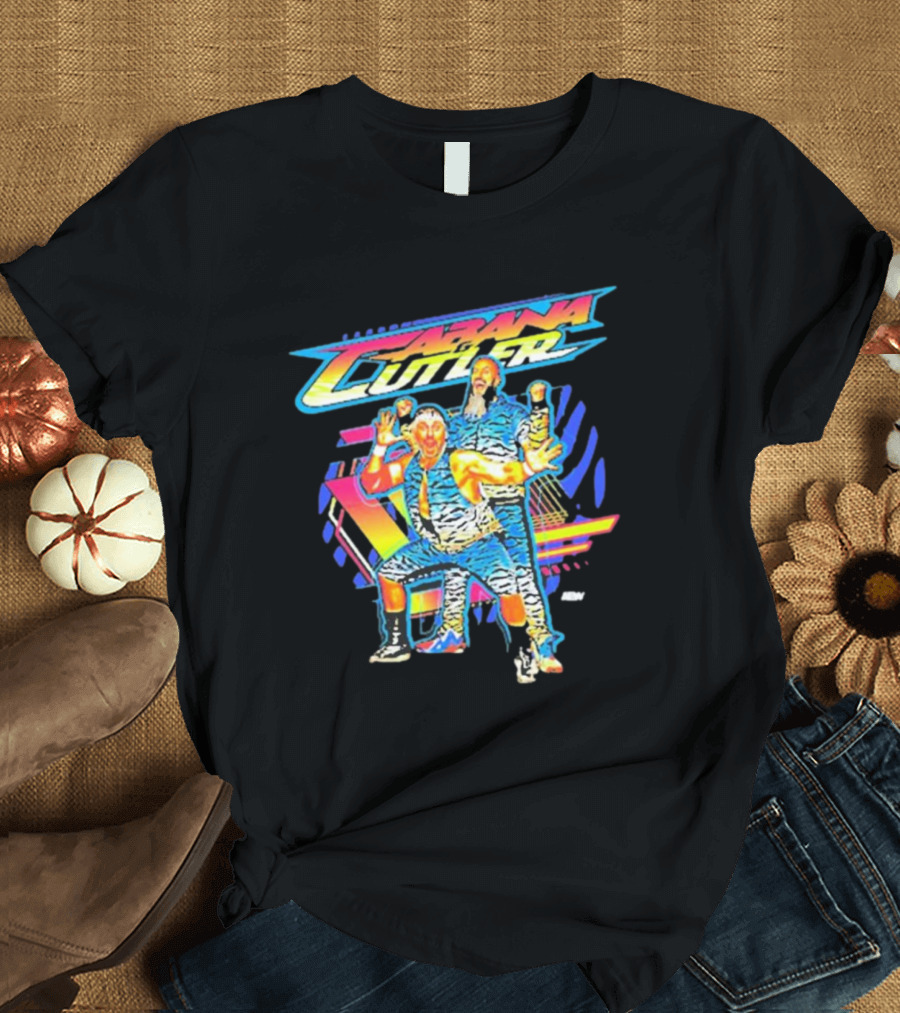 Cabana and Cutler Retro Wrestling Duo T-Shirt
