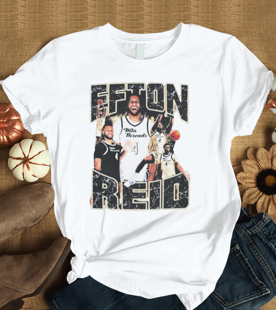 Efton Reid Nila Threads Basketball Player 4 T-Shirt
