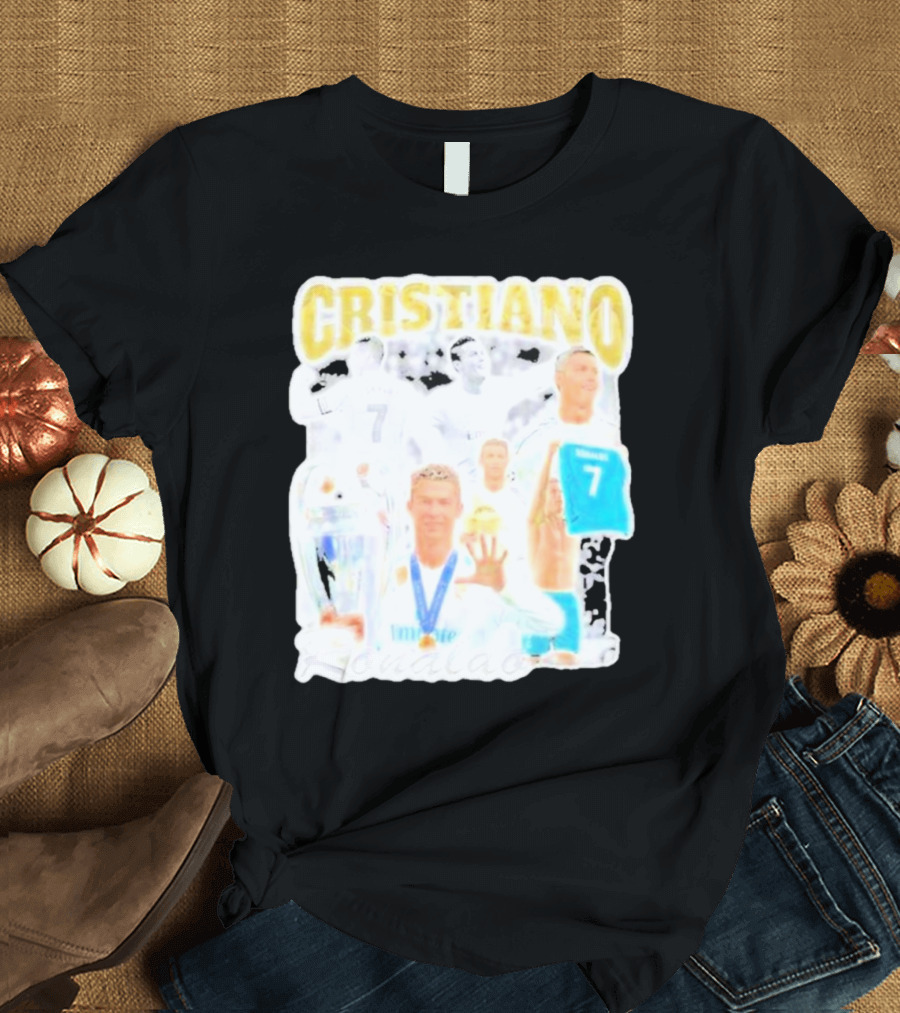 Cristiano Ronaldo 7 Champions Trophy Football Shirt T-Shirt