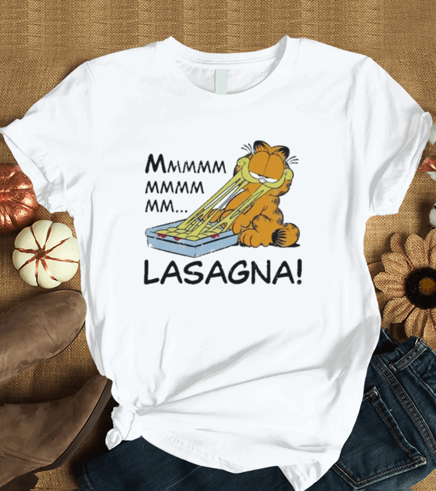 Garfield Mmmmmmmm MM Lasagna T-Shirt