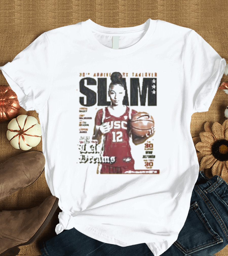 Slam 30th Anniversary Takeover Juju Watkins USC Basketball T-Shirt