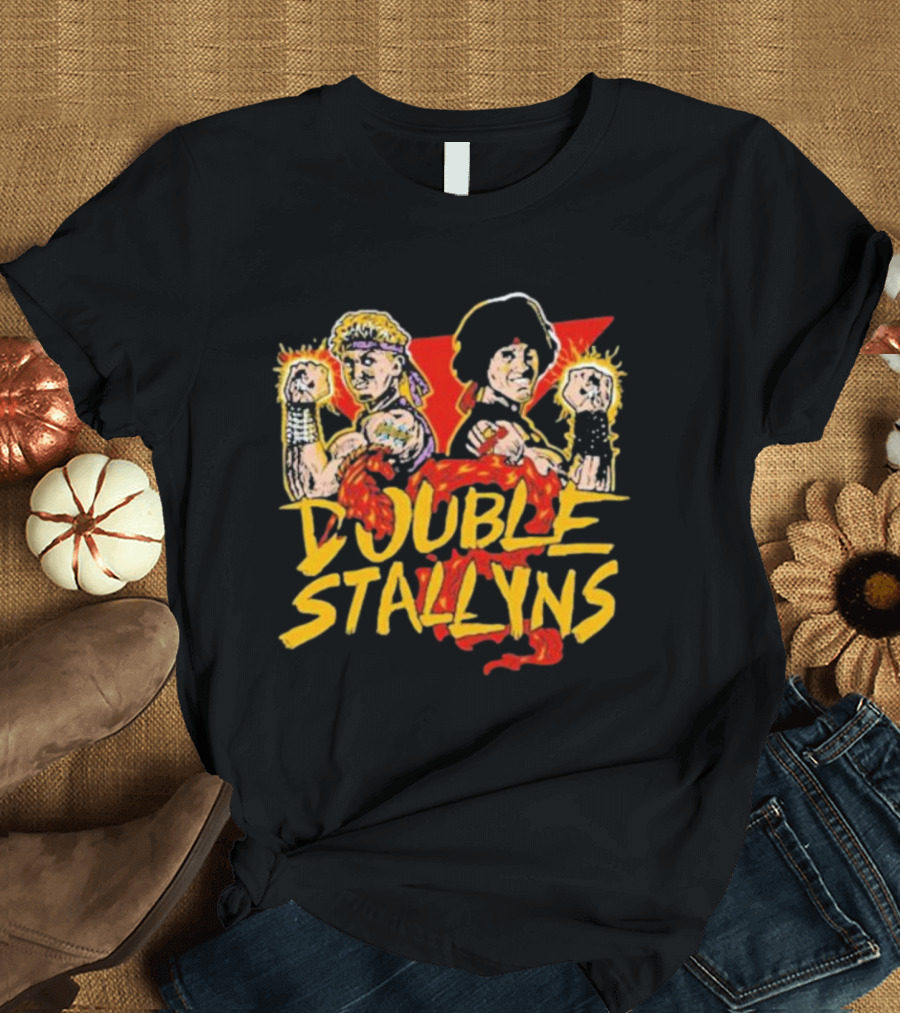 Double Stallyns Retro Cartoon Band Duo T-Shirt