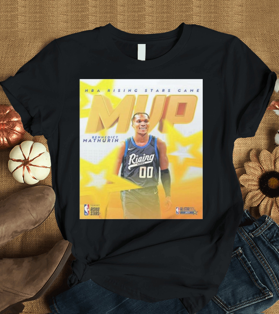 NBA Rising Stars Game MVP Bennedict Mathurin 2024 All-Star Classic T-Shirt