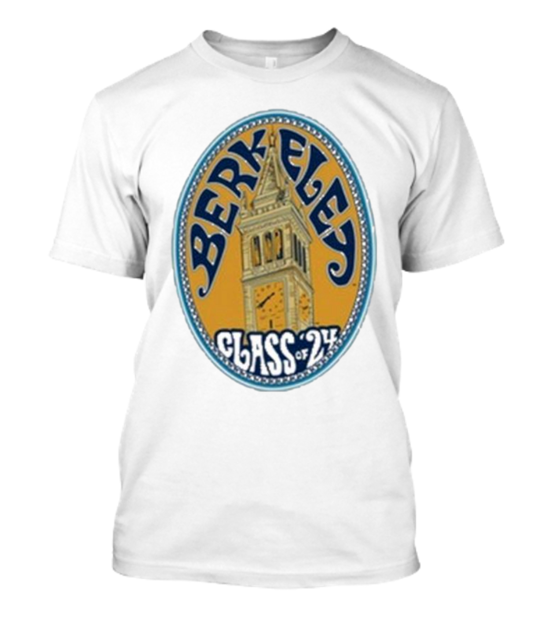 Berkeley Class Of 24 Sather Tower Oval T-Shirt