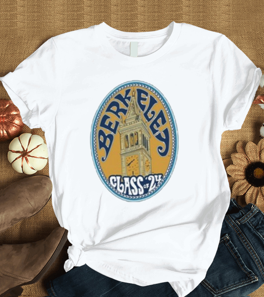 Berkeley Class Of 24 Sather Tower Oval T-Shirt