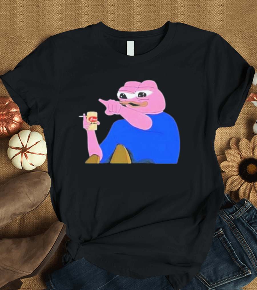 Haider $Pork Based Beer Cheetos and Pepe Style Image T-Shirt