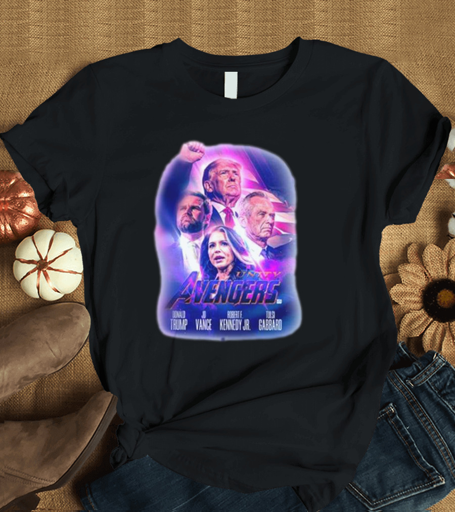 Unity Avengers Donald Trump Jd Vance Robert F. Kennedy Jr. Tulsi Gabbard T-Shirt