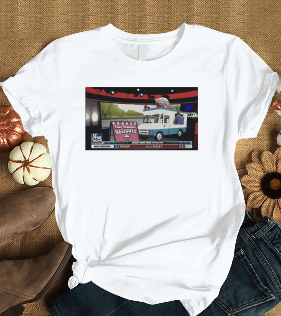 Jesse Watters Primetime Fox News Ice Cream Truck Delights T-Shirt