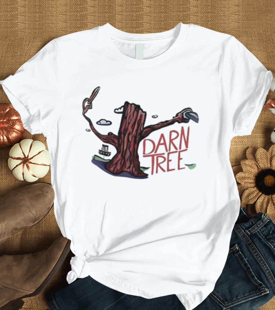 Banging Chains Darn Tree Disc Golf Humor T-Shirt